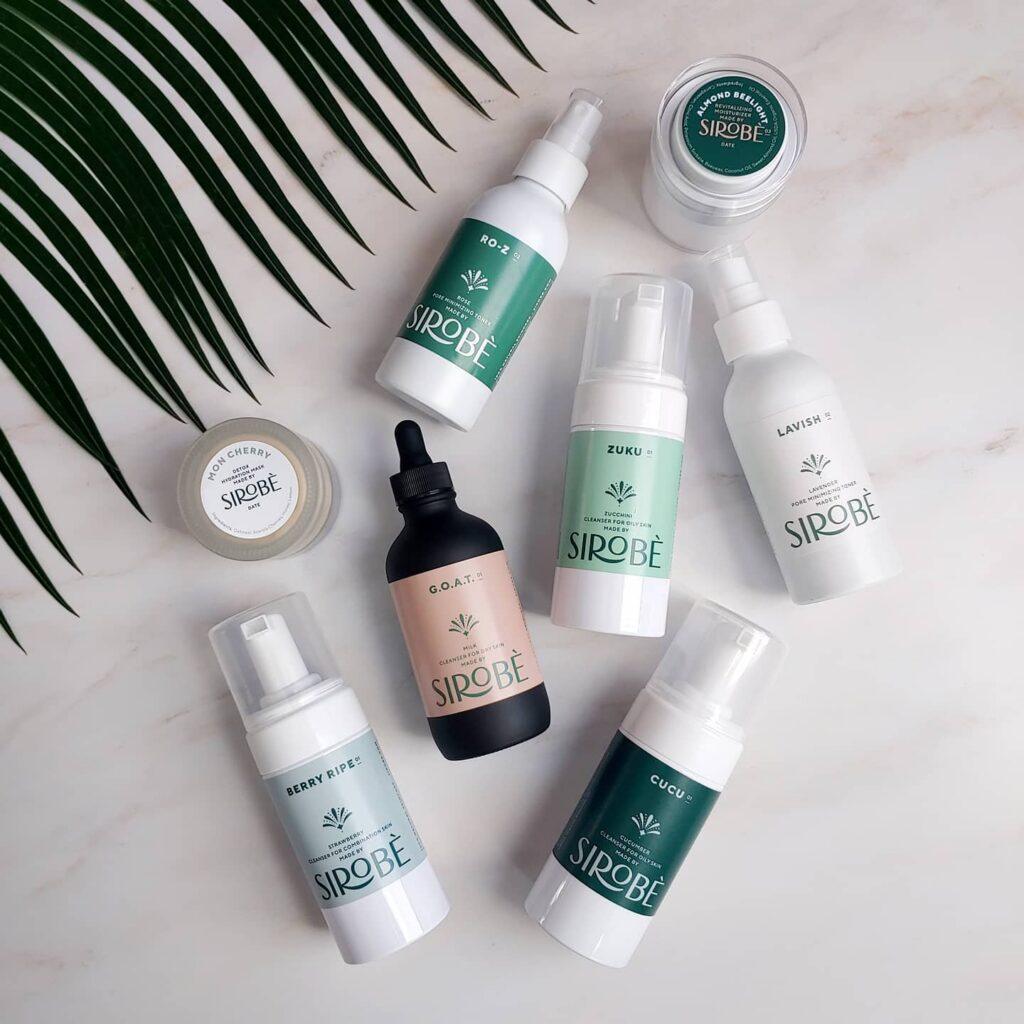 Sirobè skincare products